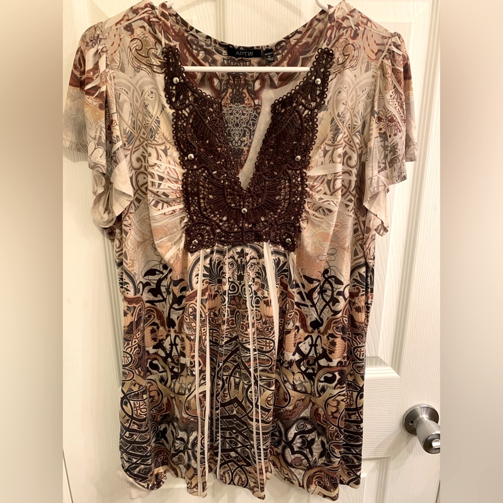 Apt. 9 Short Sleeved Top Size 2x